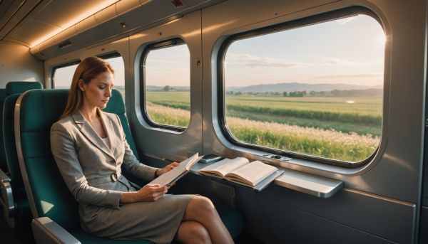 Les trajets en train offrent un panorama relaxant et fluide